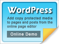 Copy protect WordPress web media