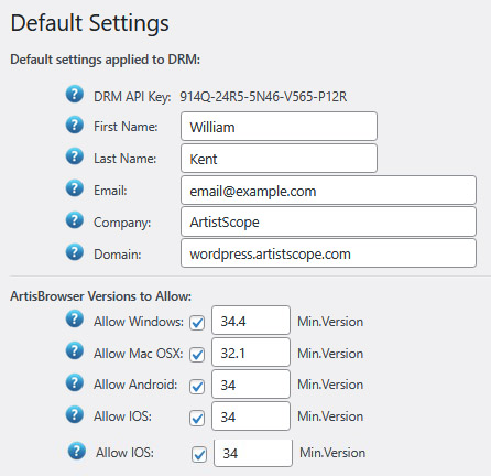 safeguard DRM settings