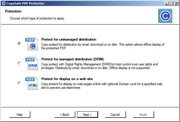 Copysafe PDF Protection screenshot