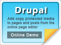 Copy protect Drupal web media