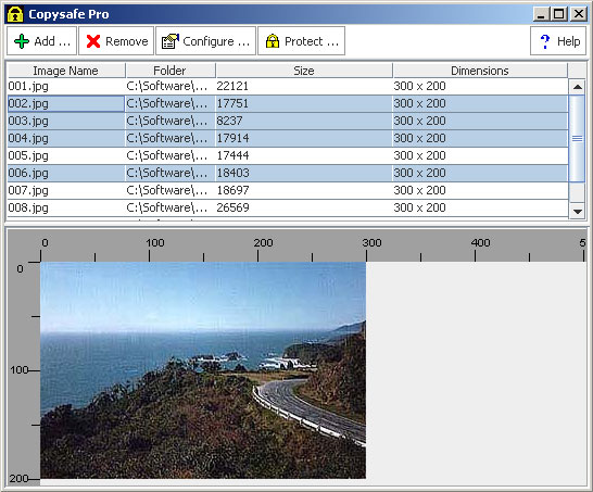 Use the CopySafe Web converter to import images for encryption